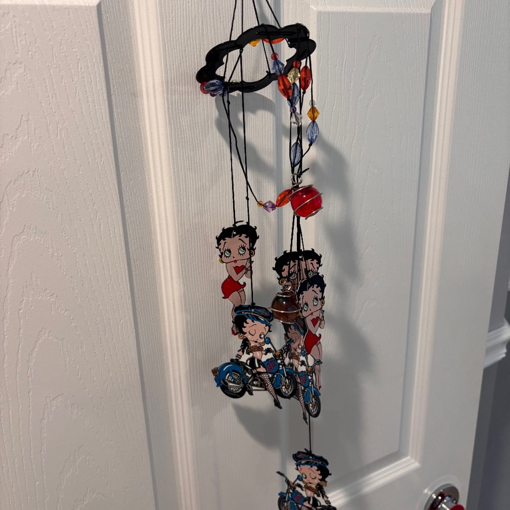 Vintage Spoontiques Betty Boop Metal Retro Collectible Windchime